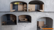 architektonicke-modely-sepka-dum-s-klenbami-1